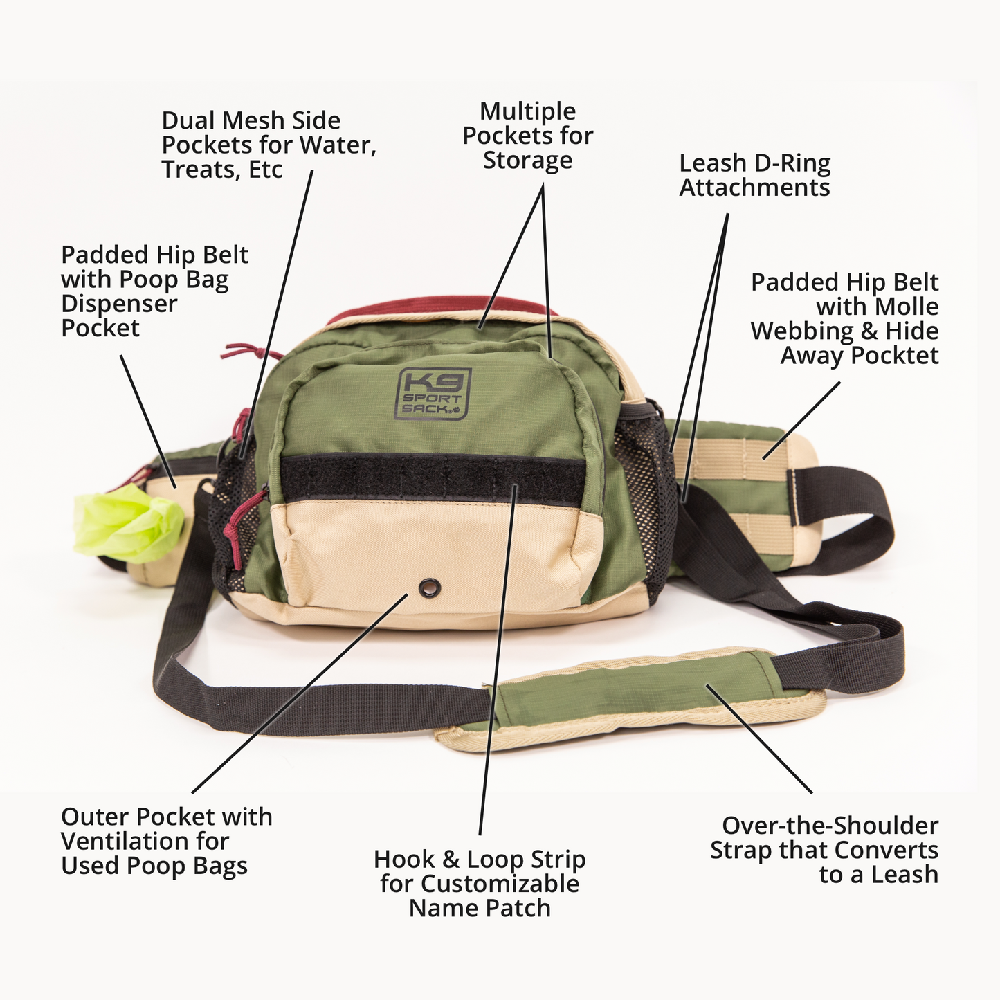 K9 Kompanion | Shoulder-Hip Dog Supply Pack - Your Pet Connection