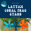 Aquarium Coral Frag Stand Branch | Lattice Coral Structure Branch Design with 5 Frag Mounts - Your Pet Connection