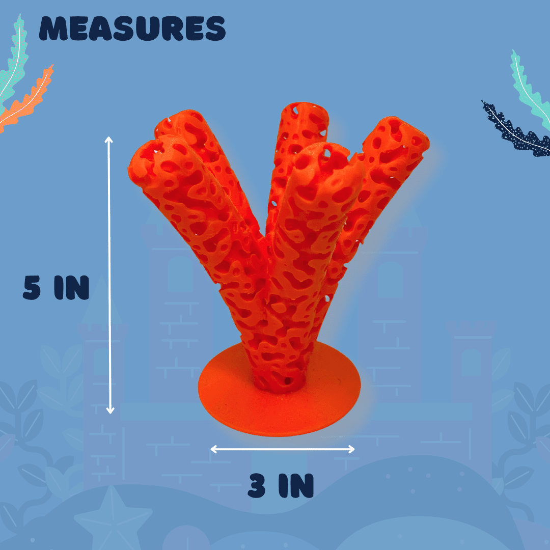 Aquarium Coral Frag Stand Branch | Lattice Coral Structure Branch Design with 5 Frag Mounts - Your Pet Connection
