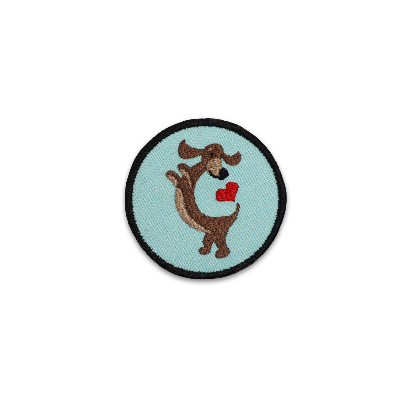 Dachshund Heart Circle Patch - Your Pet Connection