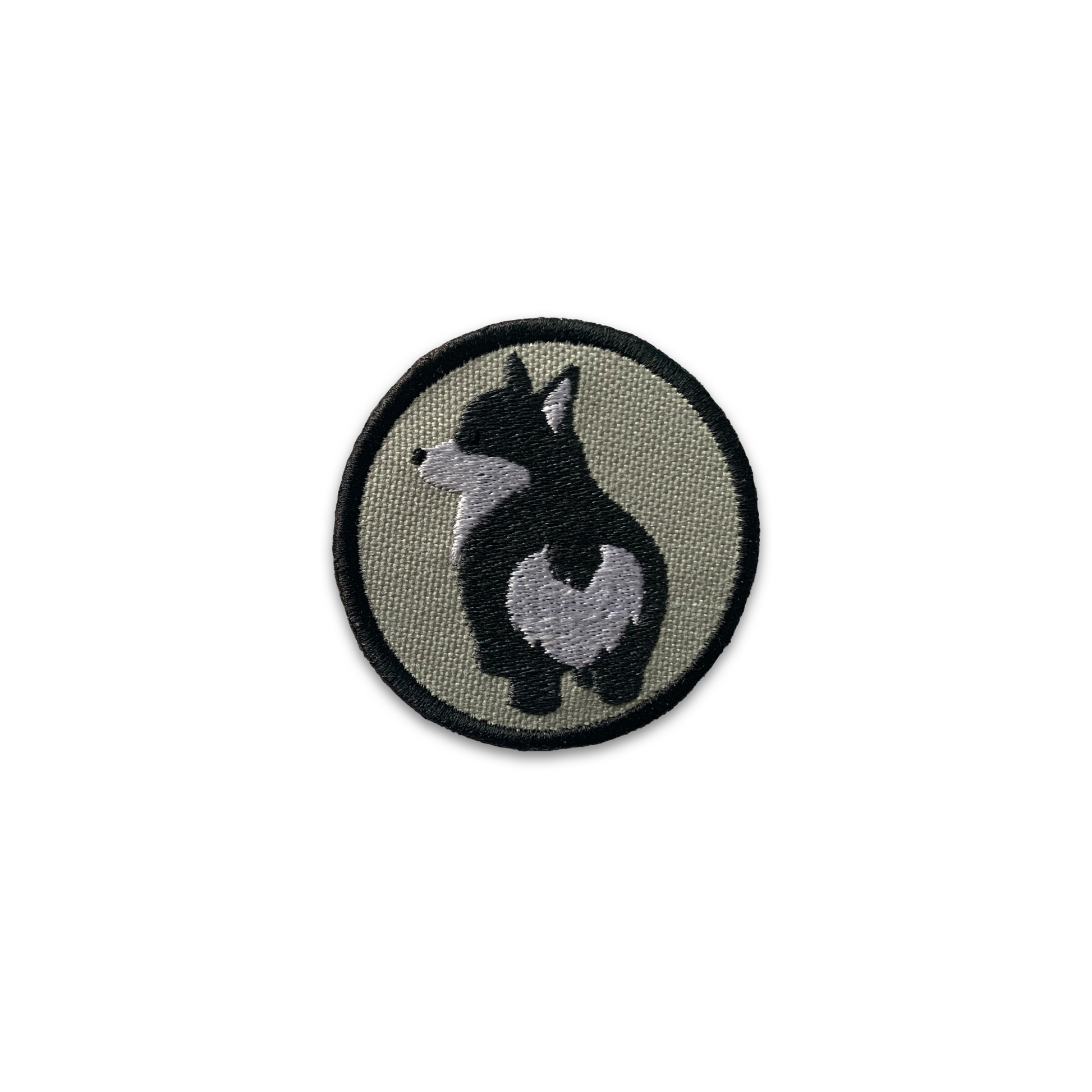 Gray Corgi Bum Patch - Your Pet Connection