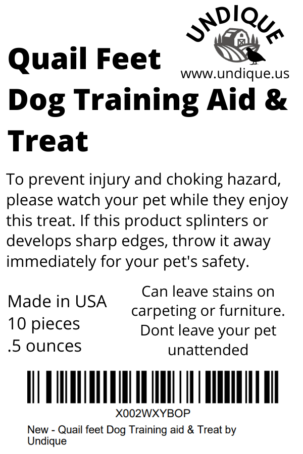 Quail feet Dog Training aid & Treat - Your Pet Connection