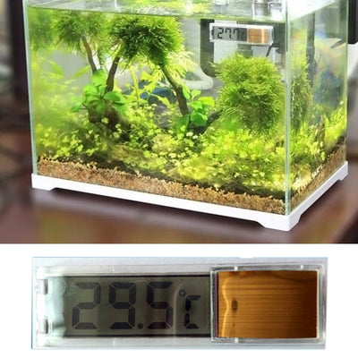 Multi-Functional LCD 3D Digital Electronic Temperature Measurement Fish Tank Aquarium Thermometer(Gold) - Your Pet Connection