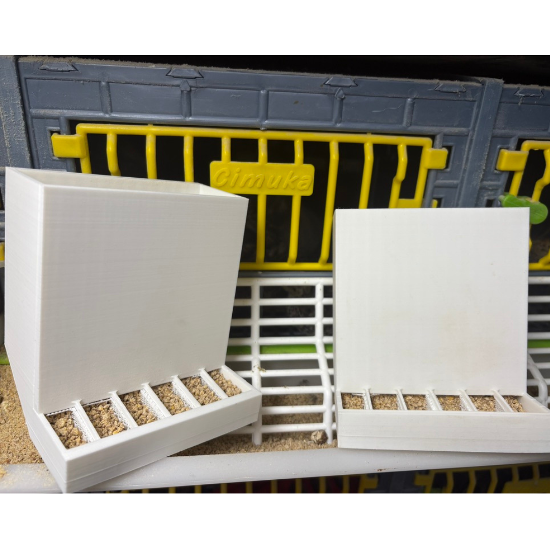 Button Quail Feeders (2), Adjustable Spill-Resistant Design Made in USA - Your Pet Connection