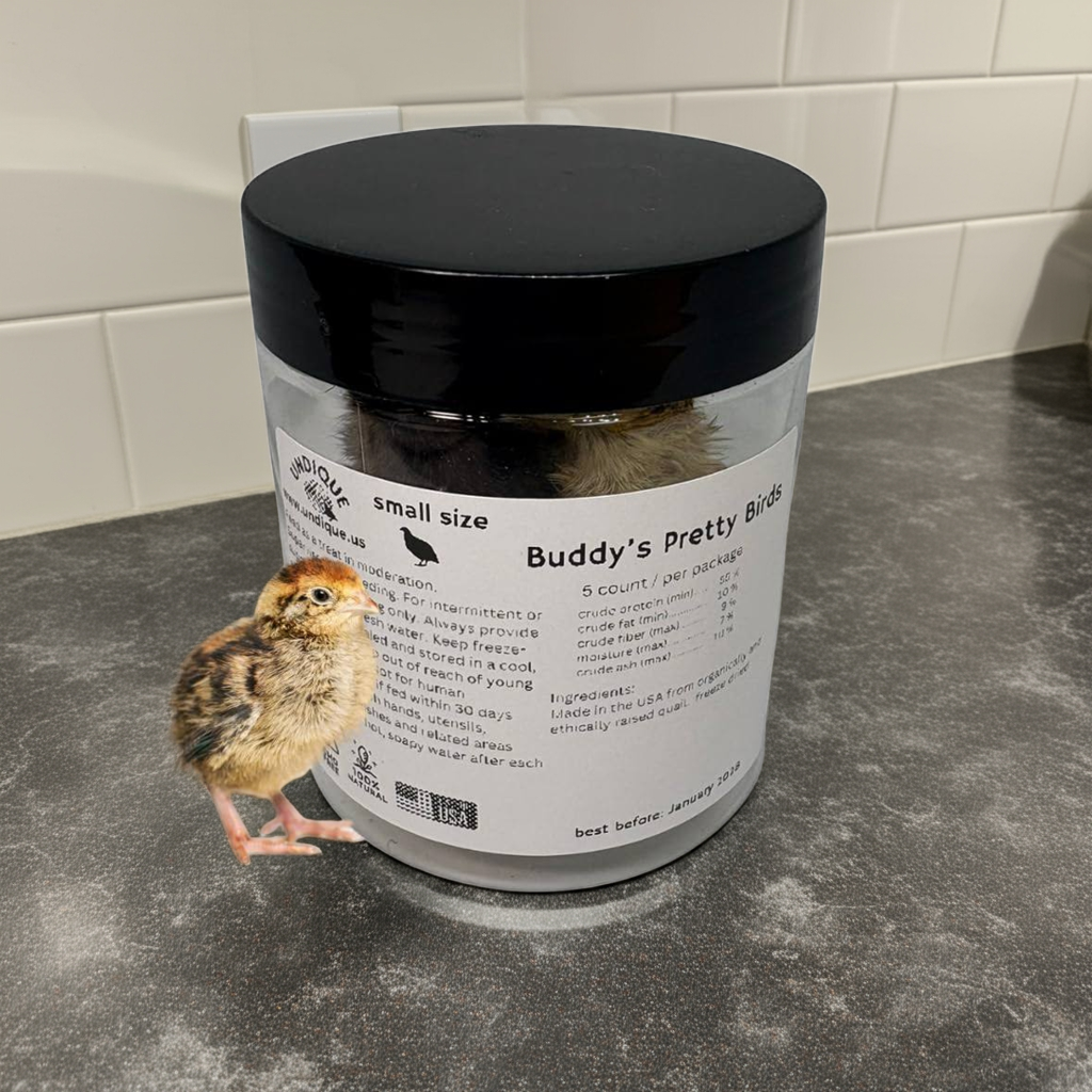 Whole Quail for Carnivore Pets - Premium Quality Natural Pet Treats Quail - Natural Prey Feeding Quail - Freeze-Dried for Essential Nutrients and Enzymes Small Size 5 Count - Your Pet Connection