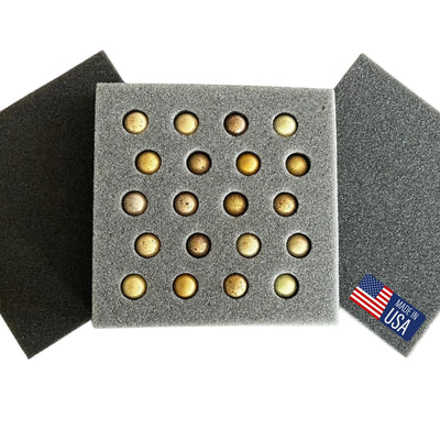 Button Quail Egg Foam Shipper 20 Hole Sets - Safe Egg Transport for Button Quail Eggs 10 Count - Your Pet Connection