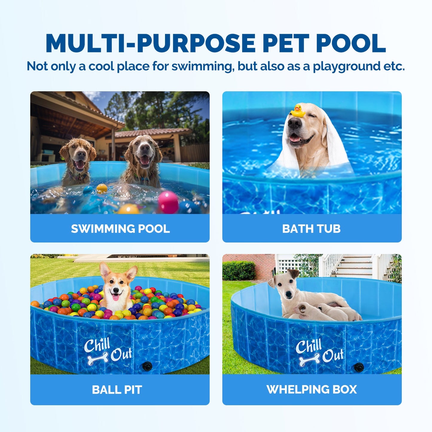 Foldable Dog Swimming Pool