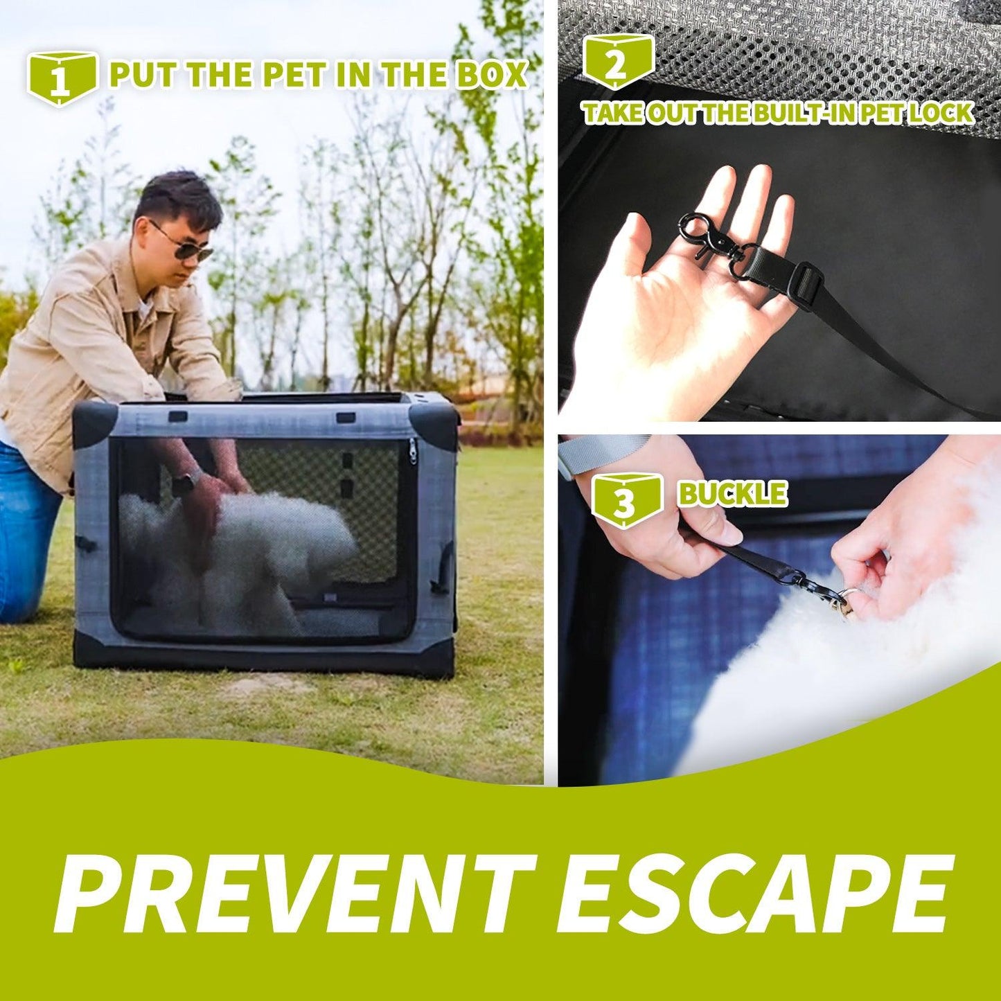 Foldable Pet Travel Crate