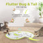Interactive Flutter Bug Cat Toy with Motion-activated Hide-N-Seek