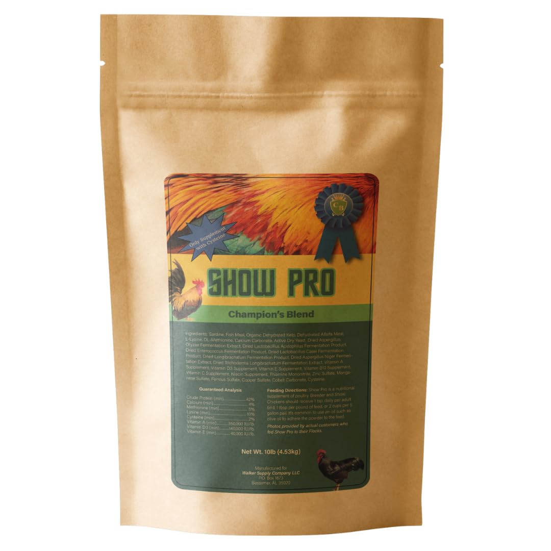 Show Pro Poultry Supplement, 10LB Bag - Boosts Health & Performance for Breeders, Exhibitors - Your Pet Connection