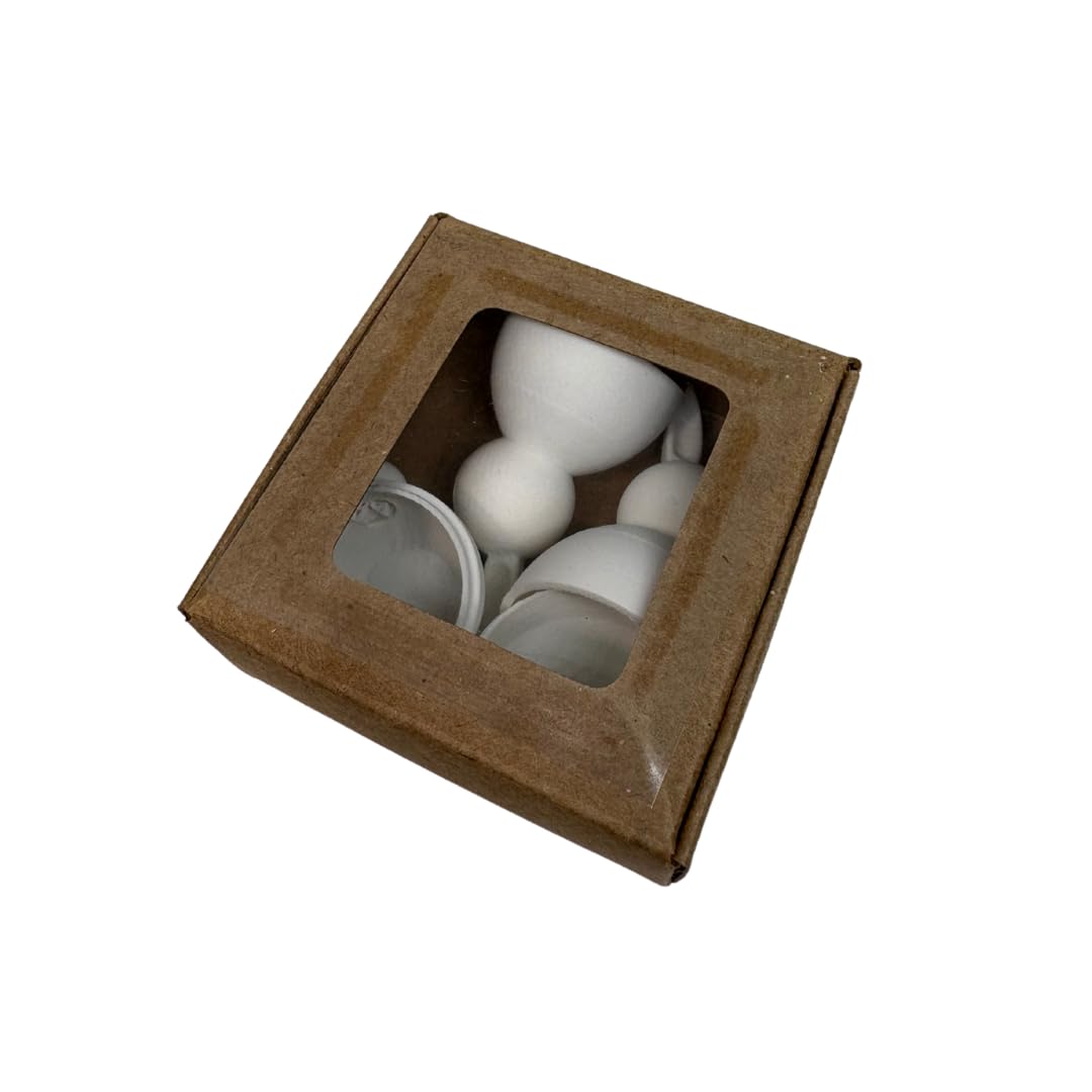 Quail Egg Cup Bunny Holder, White, DIY Paintable 2-Pack - Easter Decor Egg Holder for Spring Home Decor - Your Pet Connection