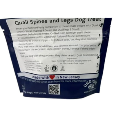 Organically Fed Quail Crunch Sticks and Legs - Healthy and Delicious Treat for Pets - Your Pet Connection