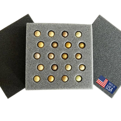 Button Quail Egg Foam Shipper 20 Hole Sets - Safe Egg Transport for Button Quail Eggs (5 Count) - Your Pet Connection
