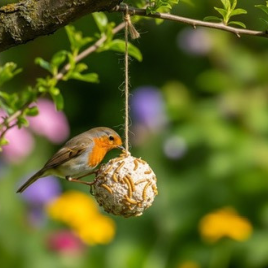 Quail & Gamebird Knödel — Enrichment Feed Ball with Mealworms 2 pack - Your Pet Connection