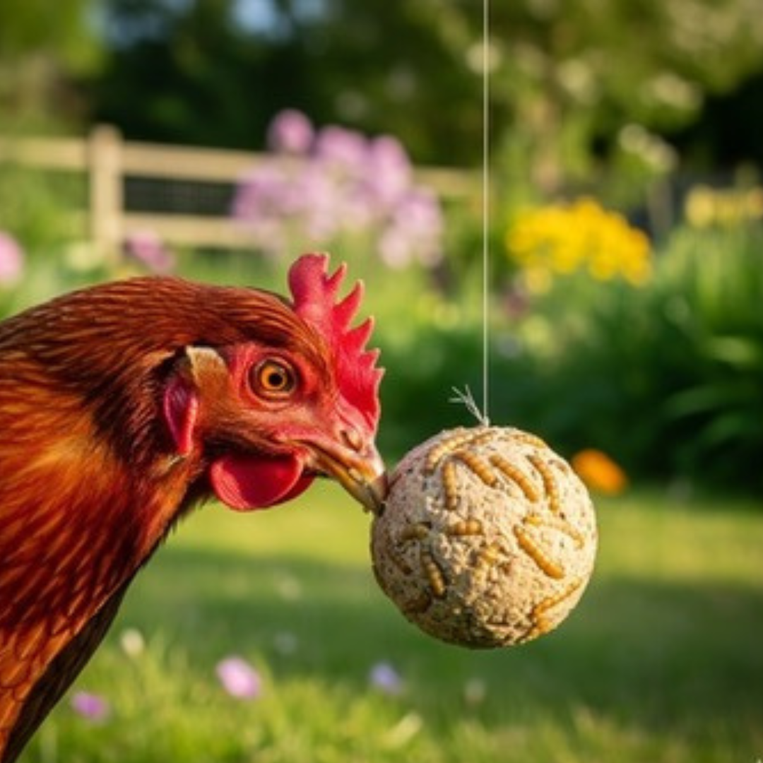 Quail & Gamebird Knödel — Enrichment Feed Ball with Mealworms 2 pack - Your Pet Connection