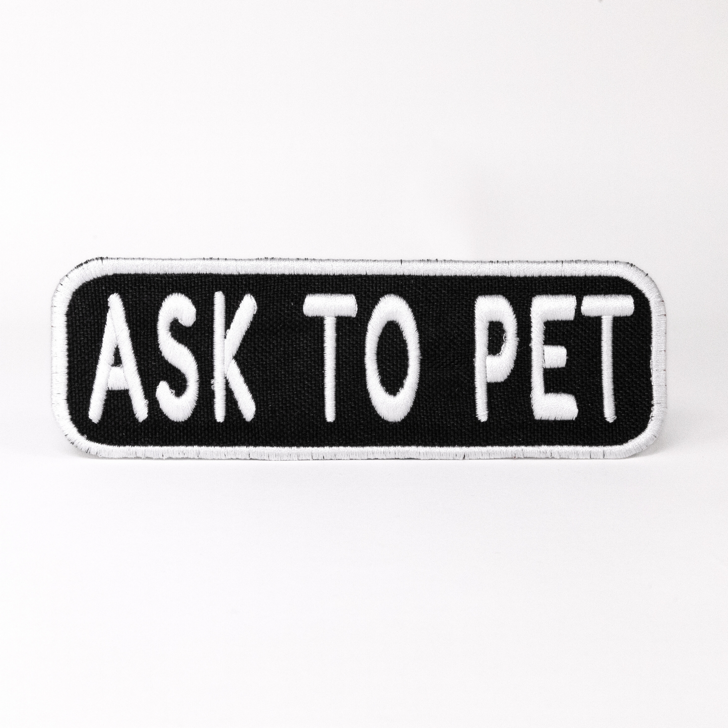 Ask to Pet 2x6 Patch - Your Pet Connection