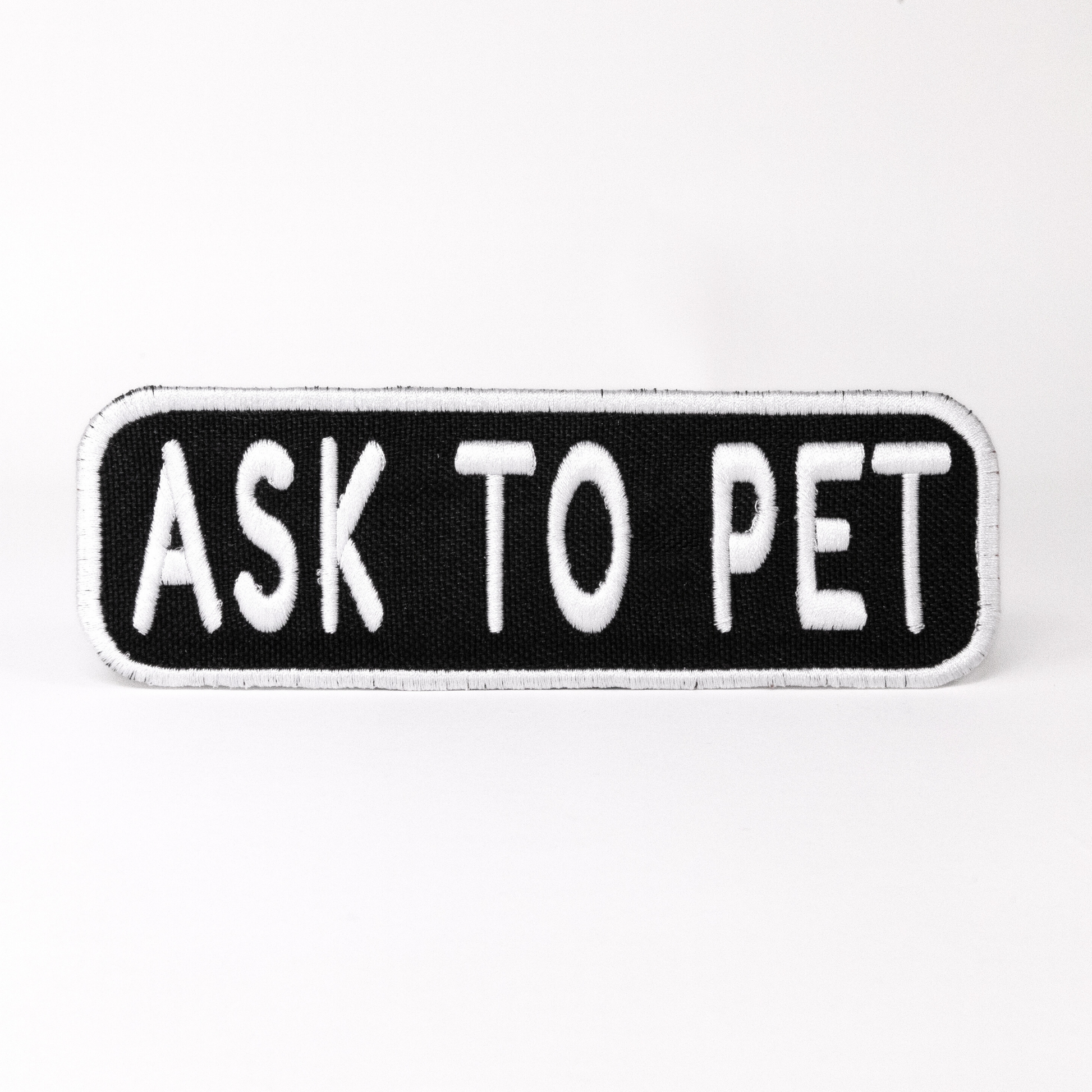 Ask to Pet 2x6 Patch - Your Pet Connection