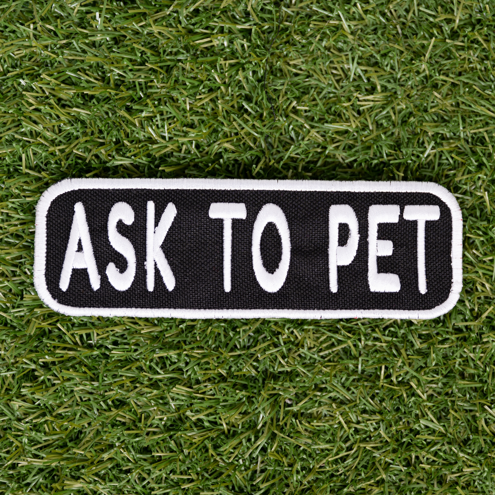 Ask to Pet 2x6 Patch - Your Pet Connection