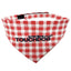 Touchdog Plaid Patterned Hook-and-Loop Fashion Dog Bandana