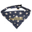 Touchdog Star Patterned Hook-and-Loop Fashion Dog Bandana