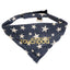 Touchdog Designer Hook-and-Loop Pet Bandana - Blue
