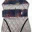 Touchdog ® 2-In-1 Tartan Plaid Dog Jacket and Matching Reversible Dog Mat