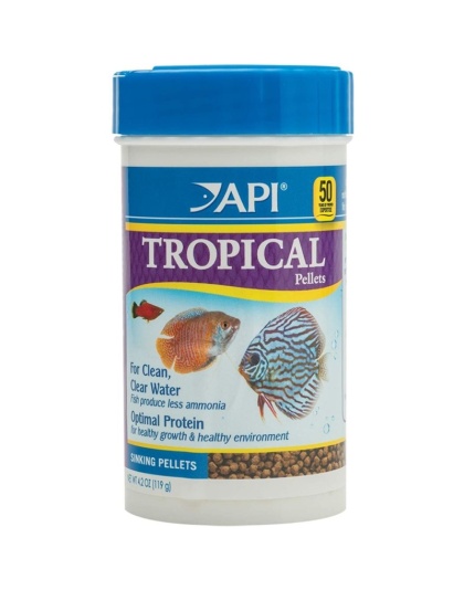 API Tropical Premium Pellet Food - Regular Pellet - 4.2 oz