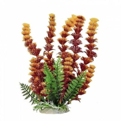 Aquatop Cabomba Aquarium Plant - Fire - 9" High w/ Weighted Base