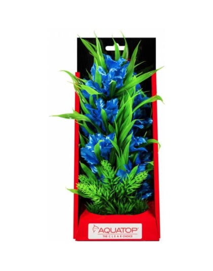 Aquatop Vibrant Passion Aquarium Plant Blue - 10" tall