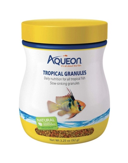 Aqueon Tropical Granules Fish Food - 3.25 oz