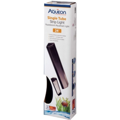 Aqueon Fluorescent Strip Light Black - 24" long