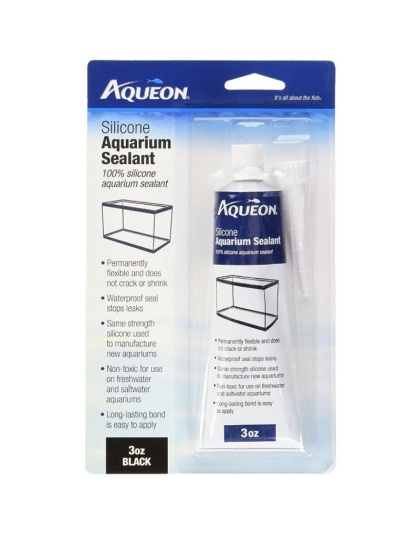 Aqueon Silicone Aquarium Sealant - Black - 3 oz