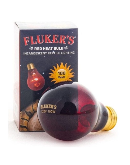 Flukers Red Heat Incandescent Bulb - 100 Watt