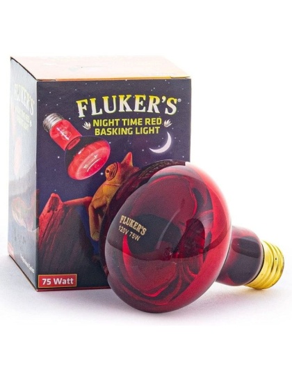 Flukers Professional Series Nighttime Red Basking Light - 75 Watt