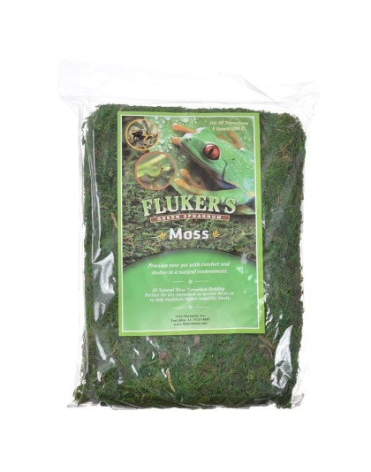 Fluker's Green Sphagnum Moss - Large (8 Dry Quarts)