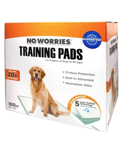 Four Paws No Worries Training Pads - 100 count