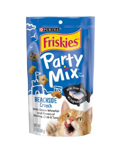 Friskies Party Mix Beachside Crunch Cat Treats - 2.1 oz