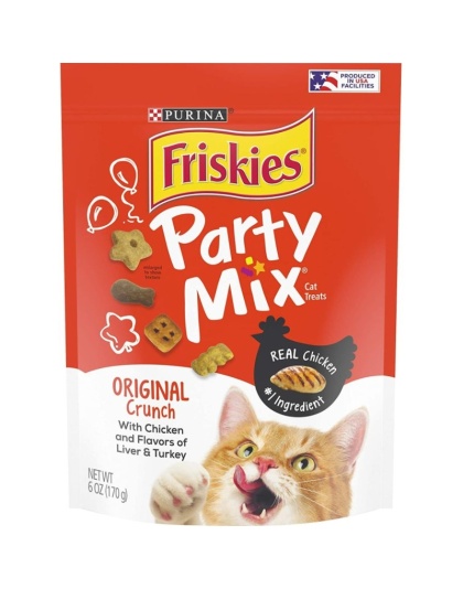 Friskies Party Mix Crunch Treats Original - 6 oz