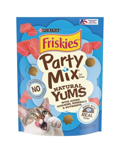 Friskies Party Mix Naturals Cat Treats Real Tuna - 6 oz