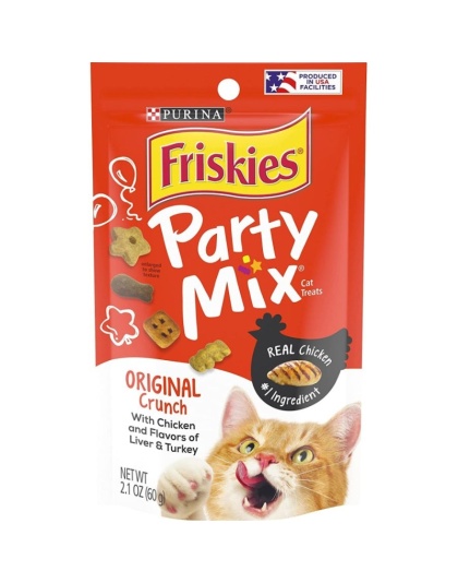 Friskies Party Mix Original Crunchy Cat Treats - 2.1 oz