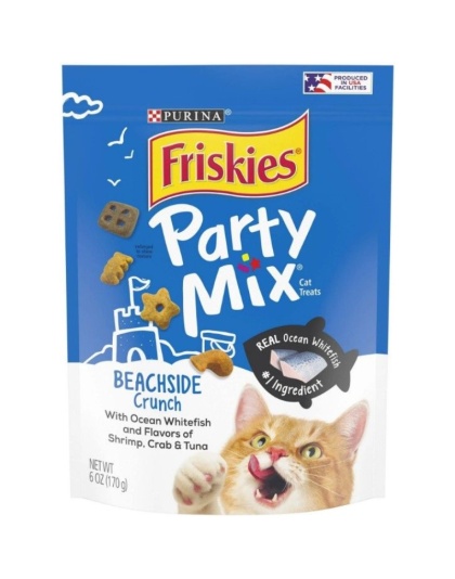 Friskies Party Mix Beachside Crunch Cat Treats - 6 oz