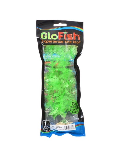 GloFish Green Aquarium Plant - Large - (7"-8.5" High)