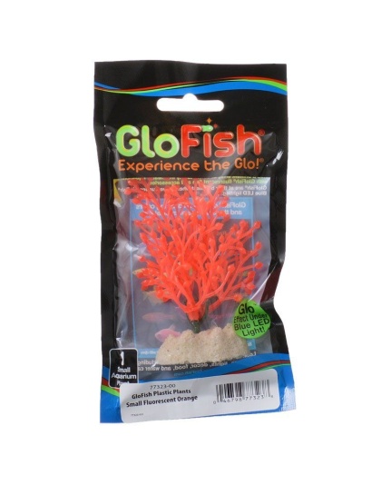 GloFish Orange Aquarium Plant - Small - (4"-5.5" High)