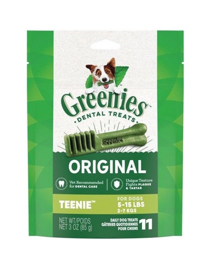 Greenies Teenie Dental Dog Treats - 11 count