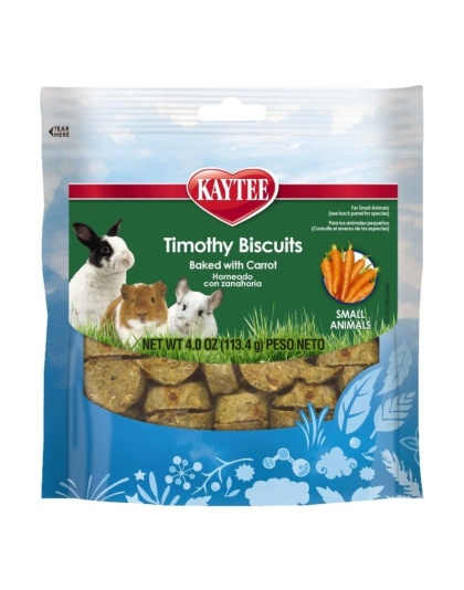 Kaytee Timothy Hay Baked Treat - Carrot - 4 oz