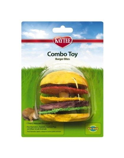 Kaytee Combo Toy - Burger Bites - 1 Pack