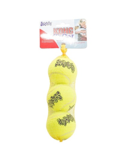 KONG Air KONG Squeakers Tennis Balls - Medium 3 count