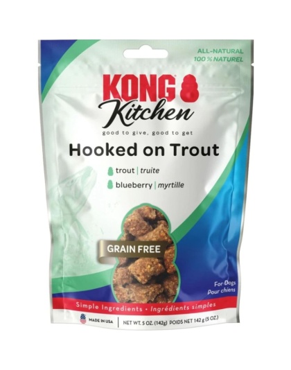 KONG Kitchen Hooked on Trout Dog Treat - 5 oz