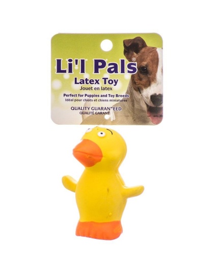 Lil Pals Latex Duck Dog Toy - 2.75" Long