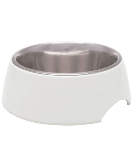 Loving Pets Ice White Retro Bowl  - 1 count - Medium